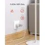 Smart Plug Works with Alexa Google Assistant SmartThings for Voice Control, Teckin Mini Smart Outlet Wifi plug with Timer Function, No Hub Required, White Fcc Etl Certified 4 packs