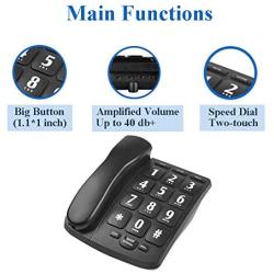 HePesTer P-02 Amplified Large Button Corded Phone for Senior