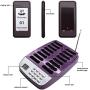 Daytech Restaurant Pager System, Wireless Paging Buzzer System, Rechargeable Table Numbers with 16 Coaster Pagers for Restaurant/Hotels/Food Truck/Cafe Shop/Clinic