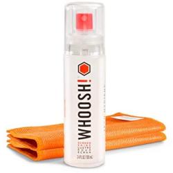 WHOOSH! Screen Cleaner Kit – Best for – Smartphones, iPads, Eyeglasses, e-Readers, LED, LCD & TVs (3.4 Oz W/2 Cloths)