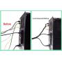 1 PCS 3/8'' Cable Spiral Wire Wrap(Wrapping Range:0.35''-2.8''，Length 26 ft) Wire Cable Management,Spiral Wire Wrap Cord for Computer and TV，Protect Pets from Chewing，Black-Spiral Cable Wrap