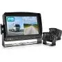 Fookoo Ⅱ HD 1080P Backup Camera System Kit,7 DVR Dual Split Screen Monitor, IP69 Waterproof Rear View Camera for Truck/Semi-Trailer/Box Truck/RV, Sharp CCD Chip,100% Not Wash Up (FHD2-Wired)