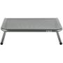 Allsop Metal Art Jr. Monitor Stand, 14-Inch wide platform holds 40 lbs with keyboard storage space - Pewter (27021)