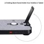 PITAKA 6-in-1 Wireless Charging Stand, Dual-Port Connector Wireless Charging Dock [Air Omni Lite] Crafted from Zinc Alloy and Grey Cloth, Wireless Charging Station for Multiple Devices - Grey