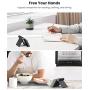 UGREEN Cell Phone Stand Holder Mobile Phone Dock Compatible for iPhone 12 Pro Max 11 SE XS XR 8 Plus 6 7 Samsung Galaxy Note20 S20 S10 S9 S8 Android Smartphone Holder Desk Adjustable Foldable Black