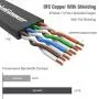 Cat 6 Ethernet Cable 15ft (at a Cat5e Price but Higher Bandwidth) Flat Internet Network Cable - Cat6 Ethernet Patch Cable Short - Cat6 Computer Cable with Snagless RJ45 Connectors - Black