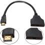 HDMI Cable Splitter 1 in 2 Out HDMI Adapter Cable HDMI Male to Dual HDMI Female 1 to 2 Way, Support Two TVs at The Same Time, Signal One in, Two Out