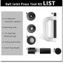 Heavy Duty Ball Joint Press & U Joint Removal Tool Kit with 4wd Adapters, for Most 2WD and 4WD Cars and Light Trucks (BK)