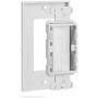 Fosmon Single Gang Wall Plate 2 Piece, Brush Style Opening Passthrough Cable Plate with Low Voltage Mounting Bracket