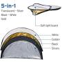 Etekcity 24'' (60cm) 5-in-1 Photography Reflector Light Reflectors for Photography Multi-Disc Photo Reflector Collapsible with Bag - Translucent, Silver, Gold, White and Black