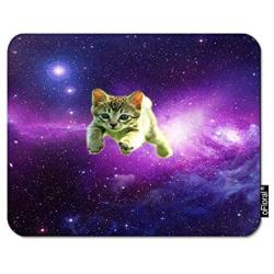 oFloral Cat Gaming Mouse Pad Galaxy Sky Space Baby Kitten Kid Kitty Animal Decorative Mousepad Rubber Base Home Decor for Computers Laptop Office Home 7.9X9.5 Inch