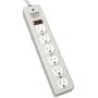 Tripp Lite 6 Outlet Surge Protector Power Strip, Industrial, 6ft. Cord, 2100 Joules, Metal, (DG115-Si) Gray