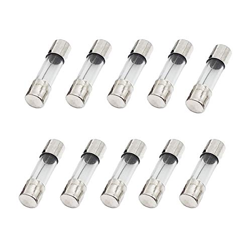 CompStudio 10Pcs/lot T3AL250V 3A Slow Blow Fuse 5x20mm 250V 3 Amp Glass Tube Fuse Time Delay Fuse (3/16 in x 3/4 in)