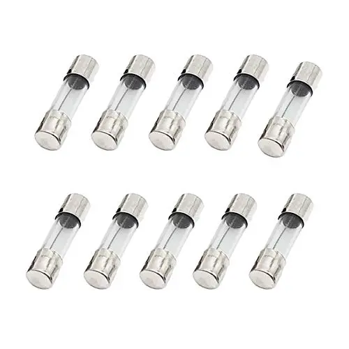 CompStudio 10Pcs/lot T3AL250V 3A Slow Blow Fuse 5x20mm 250V 3 Amp Glass Tube Fuse Time Delay Fuse (3/16 in x 3/4 in)