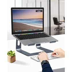 Nulaxy Laptop Stand, Ergonomic Aluminum Laptop Mount Computer Stand, Detachable Laptop Riser Notebook Holder Stand Compatible with MacBook Air Pro, Dell XPS, Lenovo More 10-15.6'' Laptops - Space Gray