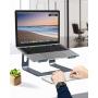 Nulaxy Laptop Stand, Ergonomic Aluminum Laptop Mount Computer Stand, Detachable Laptop Riser Notebook Holder Stand Compatible with MacBook Air Pro, Dell XPS, Lenovo More 10-15.6'' Laptops - Space Gray