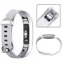 Pack 3 Replacement Band Compatible for Fitbit Alta Bands/Fitbit Alta HR Bands, Adjustable Replacement Soft Silicone Sport Bands for Woman and Men (Large, Black+White+Grey)