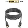PowerBear 4K HDMI Cable 10 ft | High Speed, Braided Nylon & Gold Connectors, 4K @ 60Hz, Ultra HD, 2K, 1080P & ARC Compatible | for Laptop, Monitor, PS5, PS4, Xbox One, Fire TV, Apple TV & More