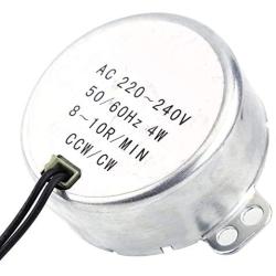 Synchronous electric motor - 220-240V AC Electric Synchronous Motor ，With Coupling Connector, suitable for handmade school projects，4W CW/CCW Electric Turntable Motor for Cup Turner (Size : 8-10RPM)