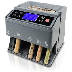 Cassida C300 Professional USD Coin Counter, Sorter and Wrapper/Roller | 35% Faster Wrapping Coins with Quickload Technology | 300 Coins/Minute | Printing-Compatible | Includes 5 Wrapper Sets