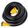 SCITOO 50Foot 50AMP RV Extension Cord Power Supply Cable for Trailer Motorhome Camper