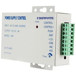UHPPOTE Power Supply 110-240VAC to 12VDC for Door Access Control System & Intercom Camera