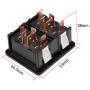 uxcell 10 Pins Car Window Switch Dual Button Car Control Master Rocker Switch Momentary Glass Lifter Switch, DC 12V 2pcs