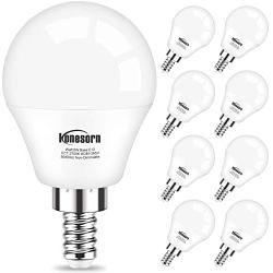 8 Pack Ceiling Fan Light Bulbs 60 Watt Equivalent - Honesorn E12 Candelabra LED Bulb Warm White 2700K Small Base A15 LED Bulb for Ceiling Lights,600LM,Non-Dimmable