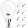 8 Pack Ceiling Fan Light Bulbs 60 Watt Equivalent - Honesorn E12 Candelabra LED Bulb Warm White 2700K Small Base A15 LED Bulb for Ceiling Lights,600LM,Non-Dimmable