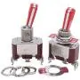 Twidec/2 Pcs Heavy Duty Rocker Toggle Switch 20A 125V SPDT 2 Position 3 Pin ON/ON Switch with Red PC Wear-Resistant Handle, 2 Years Warranty TEN-A-3210RR
