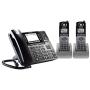 Motorola ML1002H (ML1000 x1, ML1200 x2) DECT 6.0 Expandable 4-Line Business Phone System with Digital Receptionist and Answering System Bundle with Blucoil 10-FT Cat5e Cable, and 6 AAA Batteries
