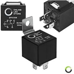 10 Pack Bosch Style 5-Pin 12V Relay Switch [SPDT] [30/40 Amp] 12 Volt Automotive Relays for Auto Fan Cars