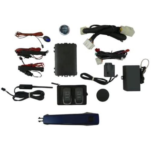 EasyGO AM-GMT-933L Smart Key Remote Start and Alarm System with Blue Topaz Metallic Door Handle