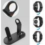 OLEBR 3 in 1 Charging Stand Compatible with iWatch Series 6/SE/5/4/3/2/1, AirPods Pro and iPhone Series 12/11 Series/Xs/X Max/XR/X/8/ 8P/7/7P/6S/6S Plus(Original Charger & Cables Required) Black