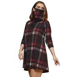 Model Atelier Plaid Face Mask Dress
