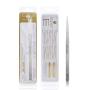 BEYELIAN Beauty Eyelash Exetensions Tweezers Fine Precision Tip Straight Head Eyebrow Hair Extension Tool Lash Application Accessory (#ST-12)