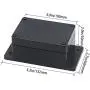 Zulkit Junction Box ABS Plastic Dustproof Waterproof IP65 Universal Electrical Boxes Project Enclosure with Fixed Ear Black 3.94 x 2.68 x 1.97 inch (100 x 68 x 50 mm)(Pack of 2)