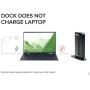 Plugable USB 3.0 and USB-C Dual 4K Display Docking Station with DisplayPort and HDMI for Windows and Mac (Dual 4K DisplayPort & HDMI, Gigabit Ethernet, Audio, 6 USB Ports) Vertical