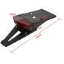 CICMOD Rear Fender Mount Red LED Tail Light Brake Lamp Turn Signals License Plate Light for Custom Off-Road Motorcycle Dirt Bike