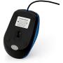 Verbatim Optical Mouse - Wired with USB Accessibility - Mac & PC Compatible - Blue - 99743