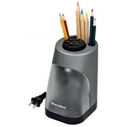 WENDEX 6-HOLE Heavy-duty Vertical Electric Pencil Sharpener for school, office and home use. UL Certified.