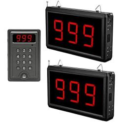 Wireless Calling System Restaurant Pager System Take A Number Display Number Calling System Queue Management Loud Speakers System 2 3-Digit Display Voice Call Host 1 Number Caller Pagers Hospital