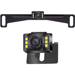Car Backup Camera, Rear View Camera HD 6LED Night Vision,Waterproof Reverse Camera 140° Wide View Angel with Multiple Mount Brackets for Universal Cars,SUV,Trucks,RV and More