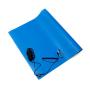 Bertech - 2059USA-2x3BKT -2059 ESD Soldering Mat Kit (Made in USA), 2 Feet Wide x 3 Feet Long x 0.06 Inches Thick, Blue, Includes a Wrist Strap and Grounding Cord, RoHS and REACH Compliant