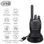 Retevis H-777 2 Way Radios Walkie Talkies Long Range,16CH Rechargeable Two Way Radios, Hand Free Walkie Talkies for Adults with USB Charging Base and Wall Adpter (Black, 20 Pack)