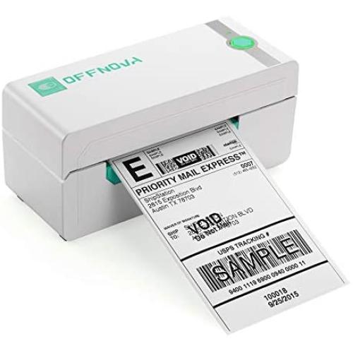 OFFNOVA Bluetooth Thermal Label Printer, High-Speed Shipping Label Printer, Compatible with Windows, Smartphone, Works with Ebay, Amazon, Shopify, Etsy, USPS, FedEx- 203 DPI Printer