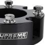 Supreme Suspensions - Front Leveling Kit for 2007-2021 Toyota Tundra and 2007-2021 Toyota Sequoia 2.5'' Front Lift Strut Spacers 2WD 4WD (Black)