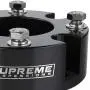 Supreme Suspensions - Front Leveling Kit for 2007-2021 Toyota Tundra and 2007-2021 Toyota Sequoia 2.5'' Front Lift Strut Spacers 2WD 4WD (Black)