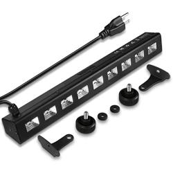 9 LED Black Light, Gohyo 27W LED UV Bar Glow in The Dark Party Supplies for Christmas Blacklight Party Birthday Wedding Stage Lighting, Material Metal Iron