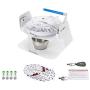 e-Pill MedTime Station – Locked Automatic Pill Dispenser with Tipper Base - Clear Lid
